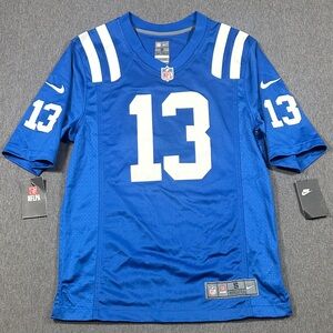 Indianapolis Colts Nike Jersey Mens Small TY Hilton #13 Blue On Field NFL NWT